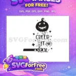 Free Spooky Pumpkin Free Spiderweb Creep It Real Free SVG - Instant Download