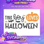 Free Bats Candies Free Pumpkin Boy Halloween Free SVG - Instant Download