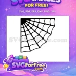 Free Corner Cobweb Free Halloween Quotes Spooky Free SVG - Instant Download