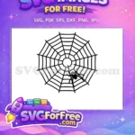 Free Spider Web Silhouette Free Halloween Quotes Vector Free SVG - Instant Download