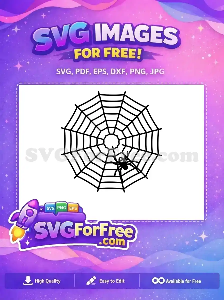 Free Spider Web Silhouette Free Halloween Quotes Vector Free SVG