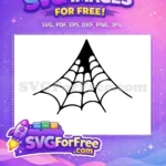 Free Spooky Spiderweb Free Halloween Quotes Simple Free SVG - Instant Download