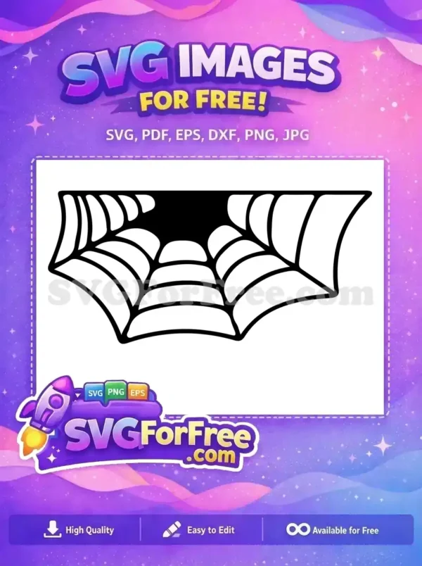 Free Halloween Spiderweb Free Silhouette Creepy Cobweb Decor Free SVG