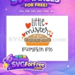 Free Little Mister Pie Free Hearts Design Halloween Free SVG - Instant Download