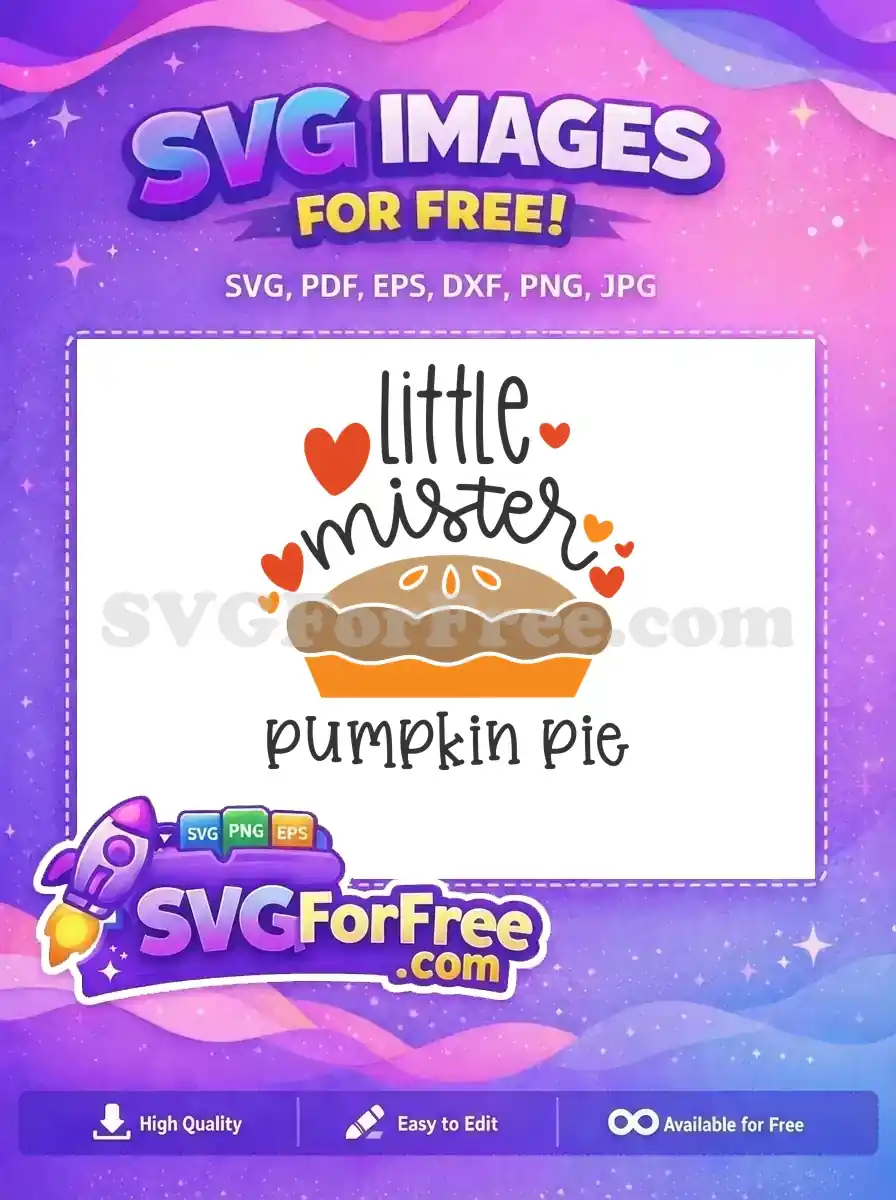 Free Little Mister Pie Free Hearts Design Halloween Free SVG