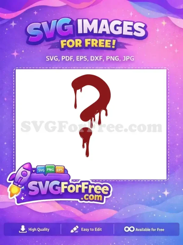 Free Dripping Question Mark Free Halloween Quotes Free SVG