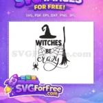 Free Spider Web Free Witch Hat Witches Be Crazy Free SVG - Instant Download