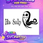 Free Stitched Smile Free Flowing Hair Nightmare Before Christmas Free SVG - Instant Download