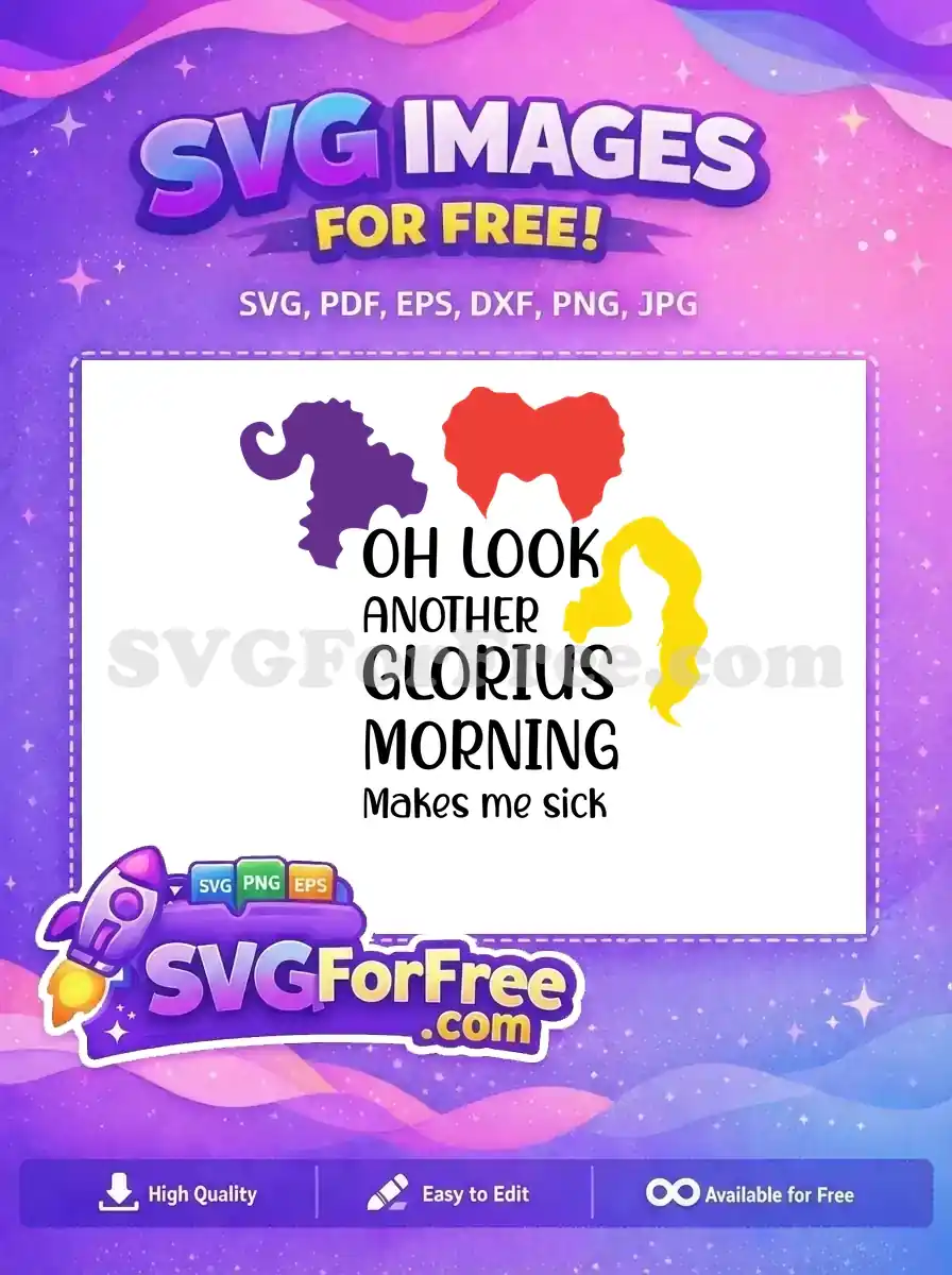 Free Hocus Pocus Hair Free Glorious Morning Movie Free SVG