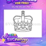 Free Ornate Crown Free Royal Crest Hamilton Free SVG - Instant Download