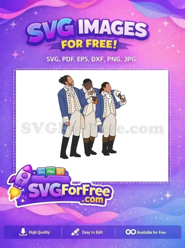 Free Blue Coat Free Wine Toast Hamilton Free SVG