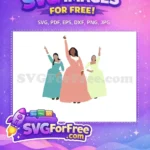 Free Teal Gown Free Peach Dress Hamilton Free SVG - Instant Download