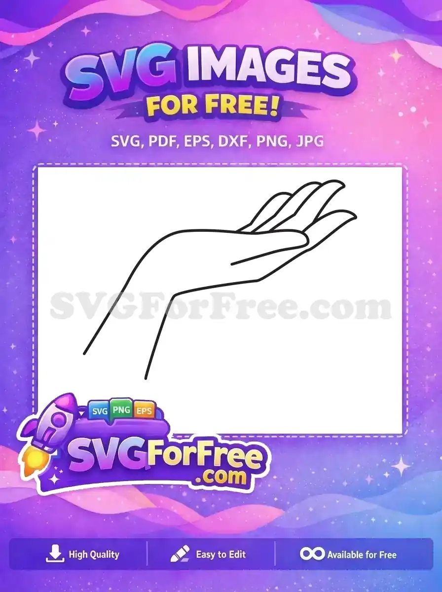 Free Hand Holding Free Flower Elegant Line Free SVG