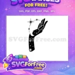 Free Hand Stars Holding Constellation Free Celestial Magic Free SVG - Instant Download