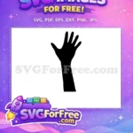 Free Number One Free Hand Silhouette Category Free SVG - Instant Download