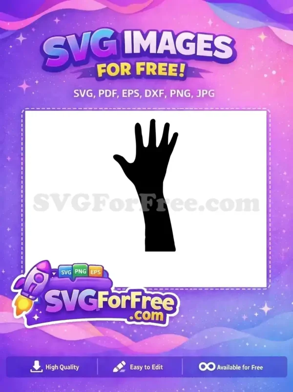 Free Number One Free Hand Silhouette Movie Free SVG 1