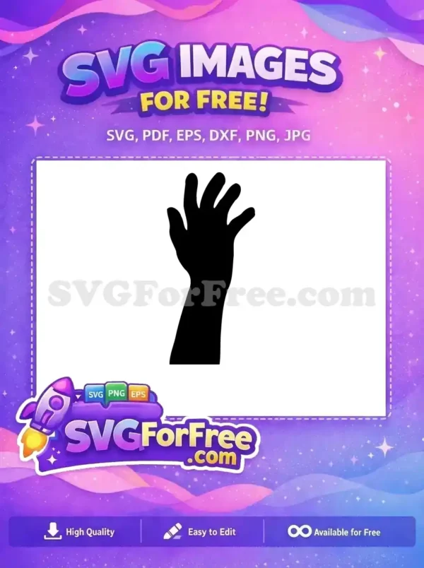 Free Number One Free Hand Silhouette First Free SVG 2