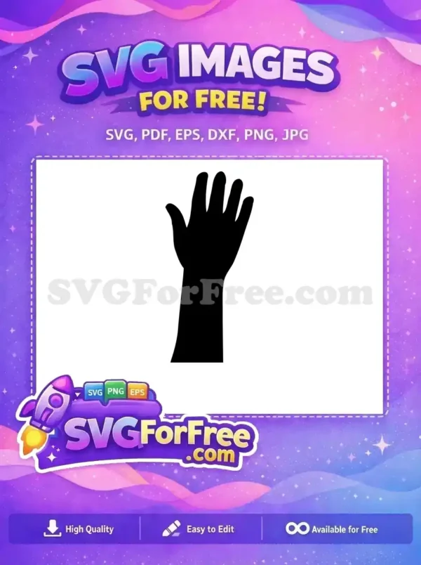 Free Number One Free Hand Silhouette First Free SVG 3