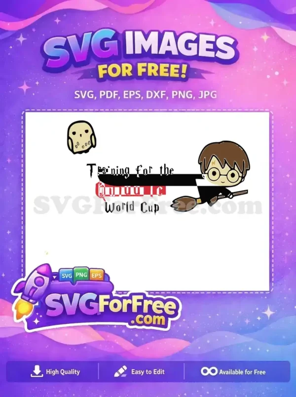 Free Hedwig Owl Free Flying Broom Training Harry Potter Free SVG Free Hedwig Owl Free Flying Broom Training Harry Potter Free SVG
