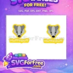 Free Badger Crest Free Hufflepuff House Harry Potter Free SVG 4 - Instant Download