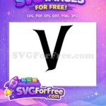 Free Voldemort Initial Free Dark Arts Harry Potter Free SVG 1 - Instant Download