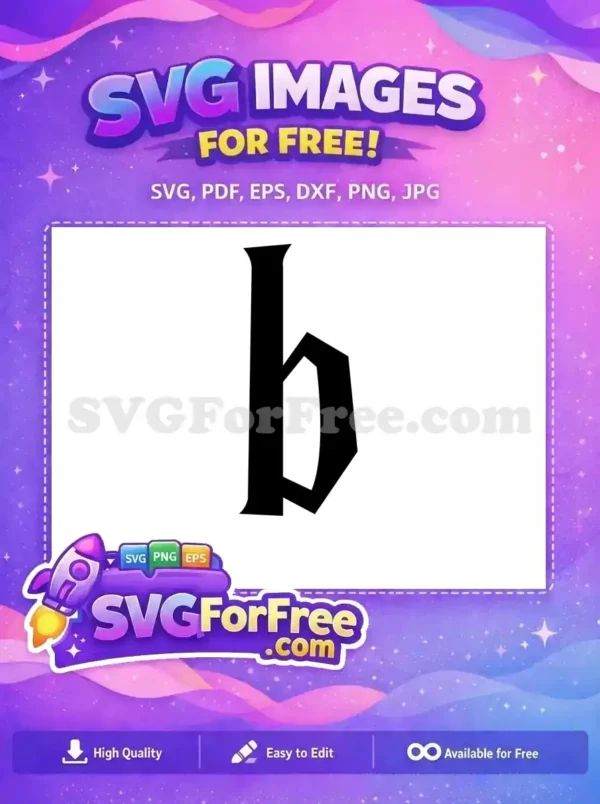 Free Lowercase Initial Free Black Letter Harry Potter Free SVG Free Lowercase Initial Free Black Letter Harry Potter Free SVG