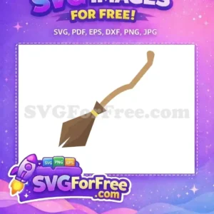 Free Broomstick Accessory Free Flying Brown Harry Potter Free SVG