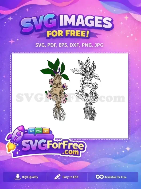 Free Smiling Mandrake Free Pink Flowers Harry Potter Free SVG 1 Free Smiling Mandrake Free Pink Flowers Harry Potter Free SVG 1