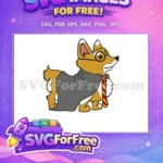 Free Corgi with Glasses Free Wizard Robe Harry Potter Free SVG - Instant Download