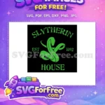 Free Slytherin Snake Free Green Emblem Harry Potter Free SVG - Instant Download