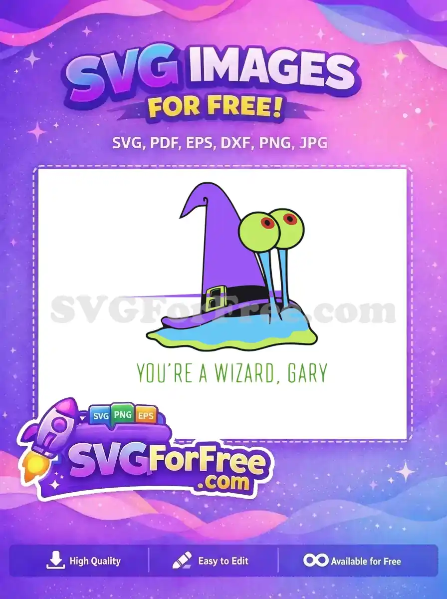 Free Purple Wizard Hat Free Googly Eyes Harry Potter Free SVG