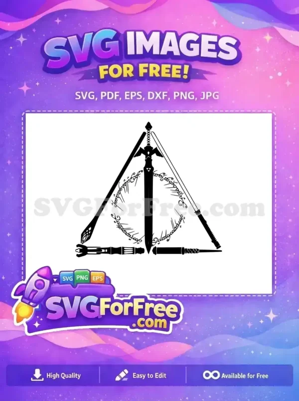 Free Harry Potter Glasses Free Lightning Scar Harry Potter Free SVG 2