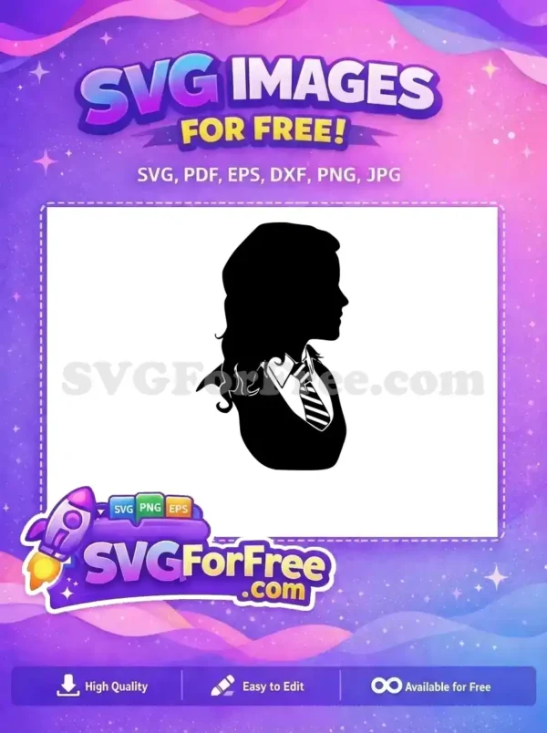 Free Curly Hair Free Striped Tie Harry Potter Free SVG