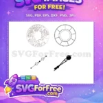 Free Wizarding Trio Free Clock Face Harry Potter Free SVG - Instant Download