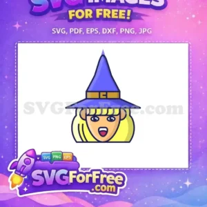 Free Blonde Witch Free Pointed Hat Harry Potter Free SVG 1