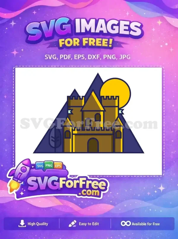 Free Hogwarts Castle Free Magical Scene Harry Potter Free SVG