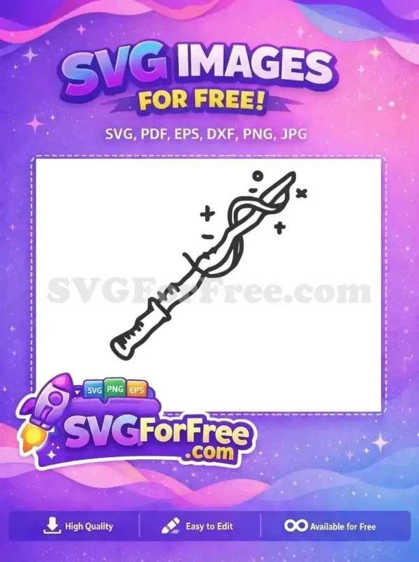 Free Magic Wand Free Wizardry Harry Potter Free SVG 1