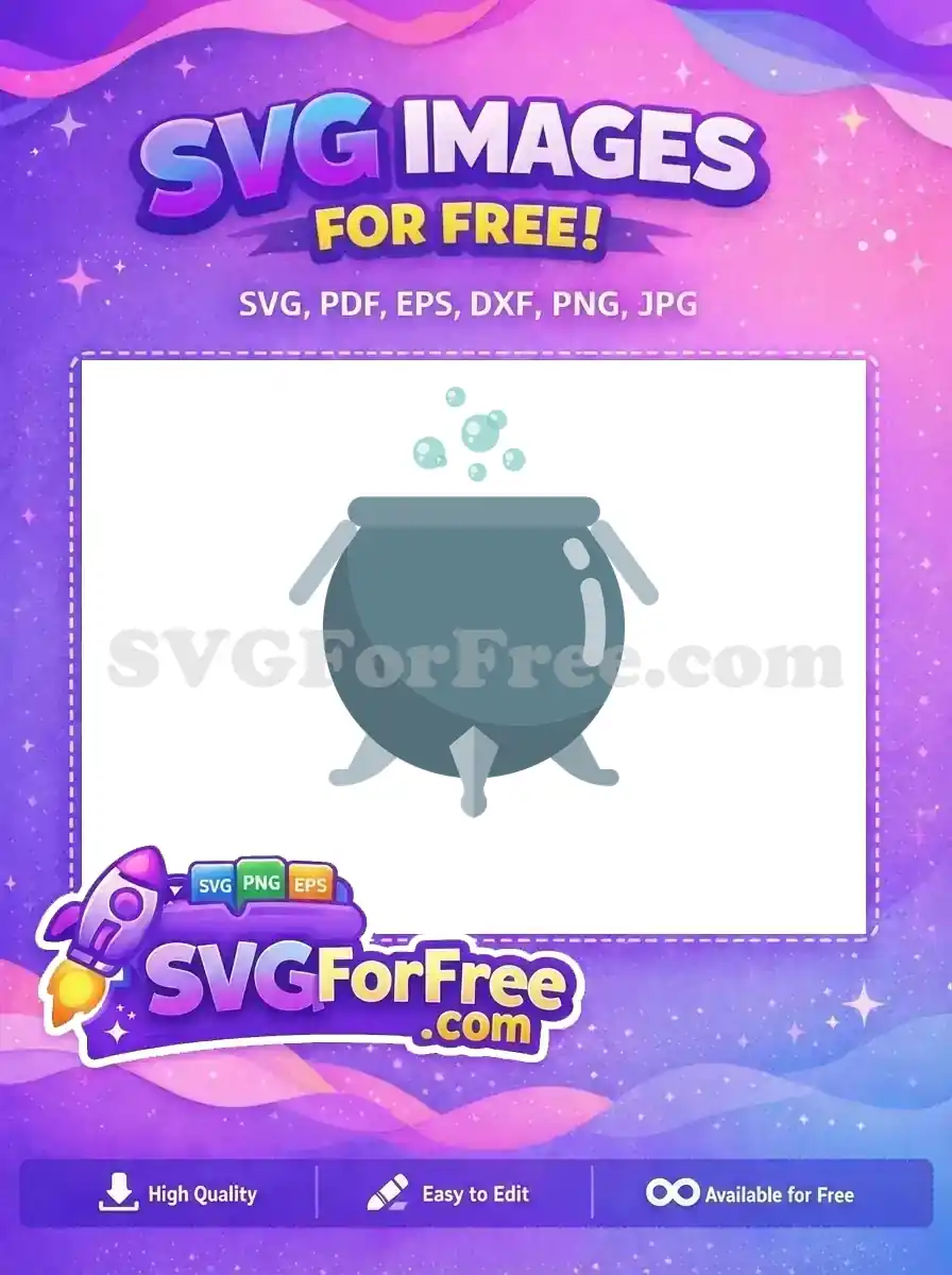 Free Bubbling Potion Free Cauldron Harry Potter Free SVG 1