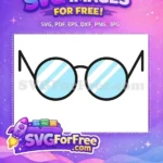 Free Round Frame Free Clear Lens Harry Potter Free SVG - Instant Download