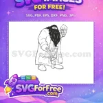 Free Hagrid with Crossbow Free Holding Lantern Harry Potter Free SVG - Instant Download