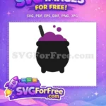 Free Bubbling Potion Free Purple Cauldron Harry Potter Free SVG - Instant Download