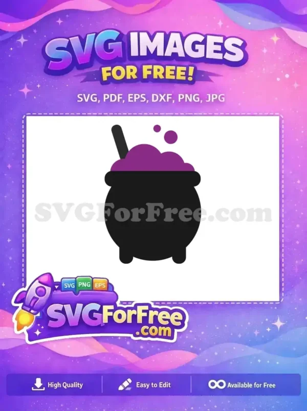 Free Bubbling Potion Free Purple Cauldron Harry Potter Free SVG Free Bubbling Potion Free Purple Cauldron Harry Potter Free SVG