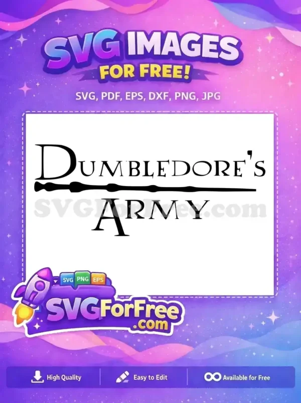 Free Dumbledore’s Army Free Wand Free Harry Potter SVG Free Dumbledore's Army Free Wand Free Harry Potter SVG