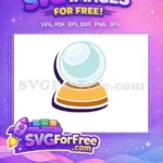 Free Teal Orb Free Crystal Ball Harry Potter Free SVG - Instant Download