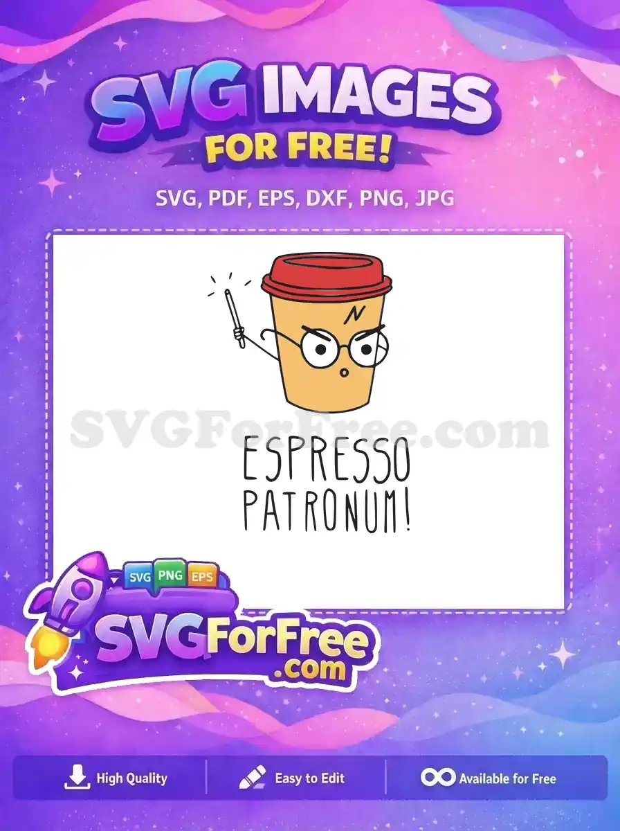 Free Angry Wizard Coffee Free Red Lid Harry Potter Free SVG 1