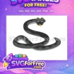 Free Slytherin Snake Free Black Scales Harry Potter Free SVG - Instant Download