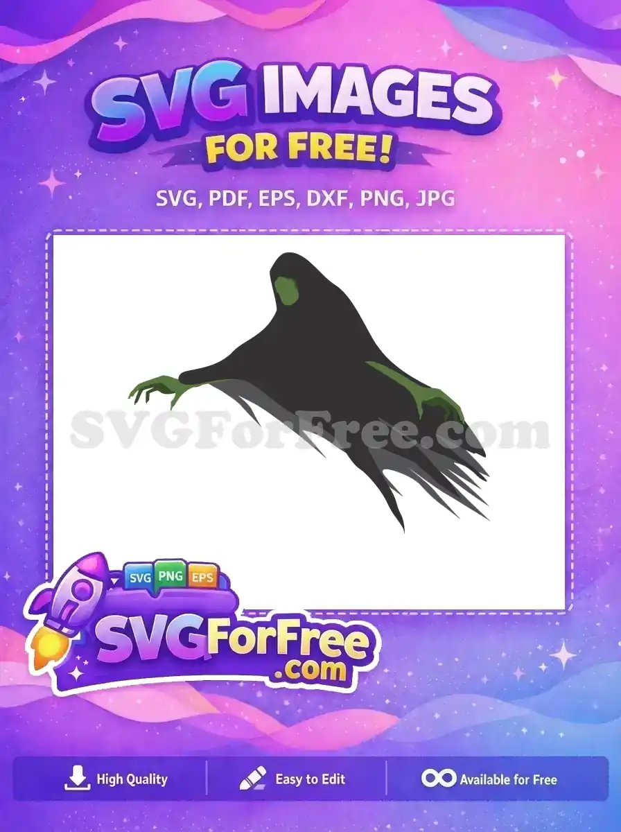 Free Dementor Silhouette Free Green Hands Harry Potter Free SVG 1