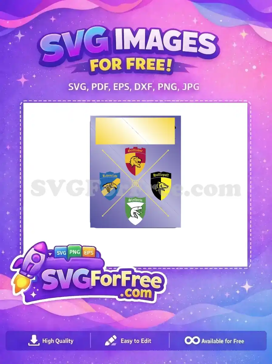 Free Hogwarts Crests Free All Houses Harry Potter Free SVG
