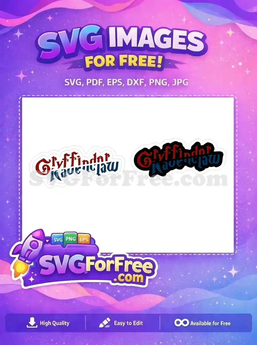 Free Gryffindor Ravenclaw Crest Free Collegiate Font Harry Potter Free SVG