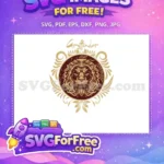 Free Golden Lion Crest Free Gryffindor House Harry Potter Free SVG - Instant Download